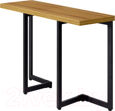 Обеденный стол Millwood Арлен 2 38-76x120x76 (дуб золотой Craft/металл черный)