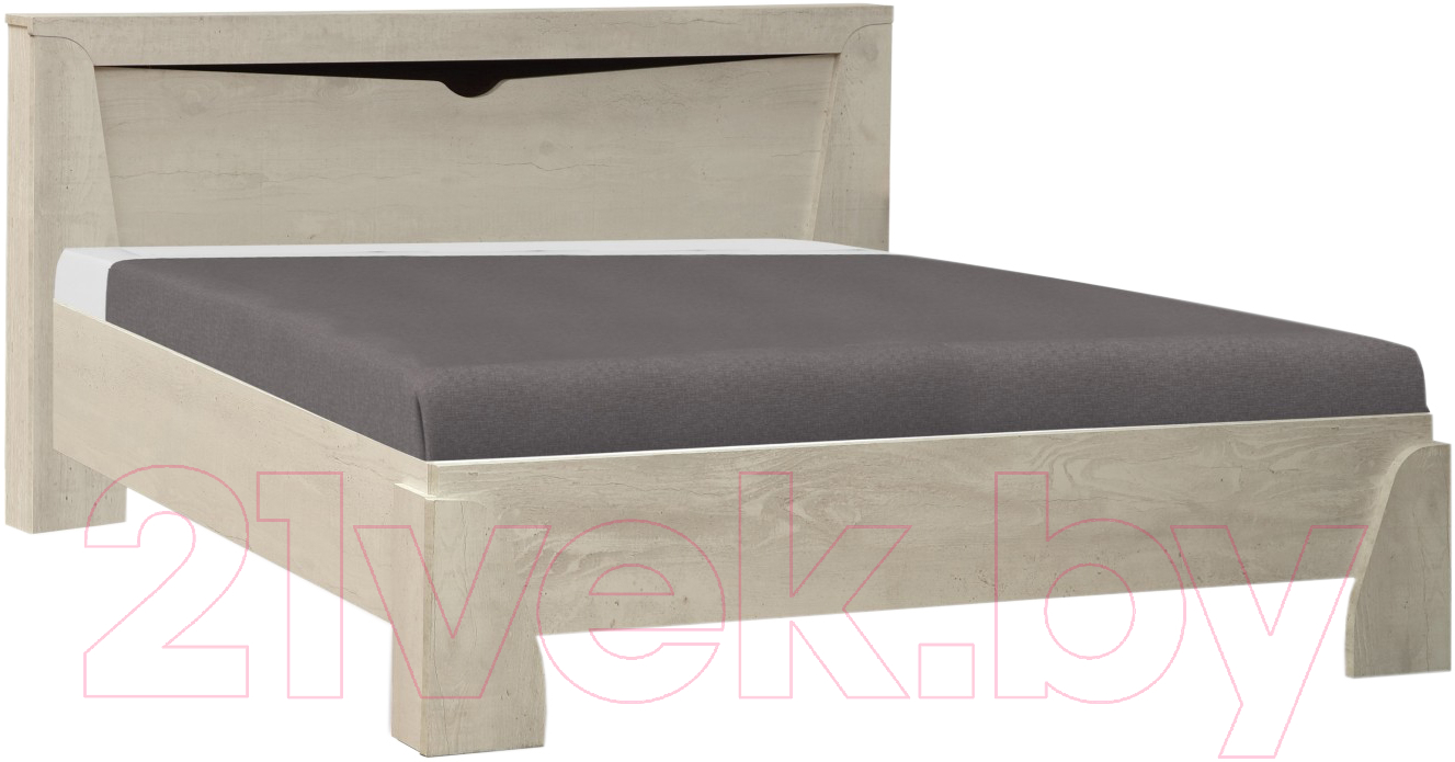Полуторная кровать Олмеко Лючия 33.08 (бетон пайн белый)