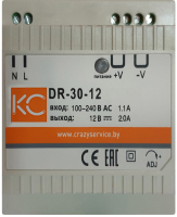 Блок питания на DIN-рейку КС DR-30W-12V / dr-30-12 - 