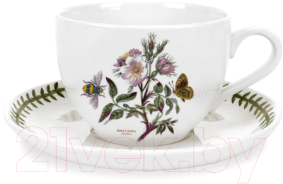 Чашка с блюдцем Portmeirion Botanic Garden Шиповник / BGHY42000S
