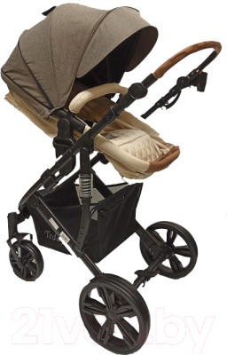 Детская универсальная коляска Teddy Bear SL 661 2 в 1 (коричневый)