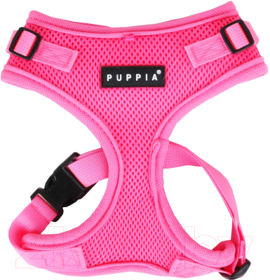 Шлея-жилетка для животных Puppia Neon Soft / PAQA-AC1430-PK-L (розовый)