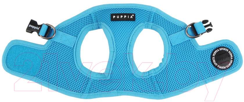 Шлея-жилетка для животных Puppia Soft Vest / PAHA-AH305-SB-M (голубой) — фото 2