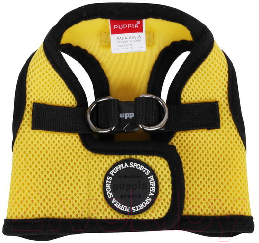 Шлея-жилетка для животных Puppia Soft Vest / PAHA-AH305-YE-XXL (желтый)