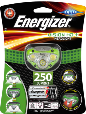 

Фонарь Energizer, Vision HD+ Headlight / E300280603