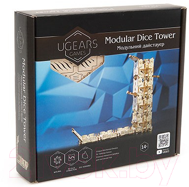 Башня для бросания кубиков Ugears Модульный Дайс-Тауэр 70069