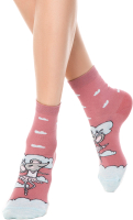 Носки Conte Elegant Happy 154 (р.23-25, пепельно-розовый) -