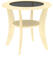 Журнальный столик Кортекс-мебель Лотос-2 (клен) - 