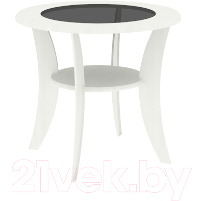 Журнальный столик Кортекс-мебель Лотос-2 (ясень белый)