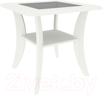 Журнальный столик Кортекс-мебель Лотос-3 (ясень белый)
