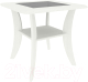 Журнальный столик Кортекс-мебель Лотос-3 (ясень белый) - 