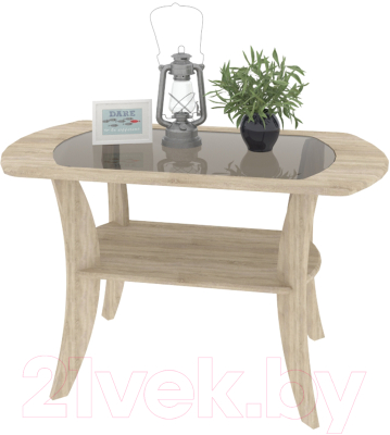 Журнальный столик Кортекс-мебель Лотос-6 (дуб сонома)