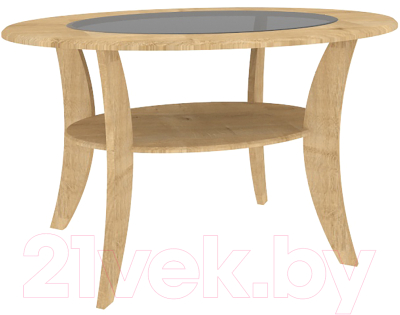 Журнальный столик Кортекс-мебель Лотос-7 (дуб натуральный)