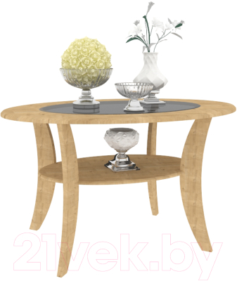 Журнальный столик Кортекс-мебель Лотос-7 (дуб натуральный)