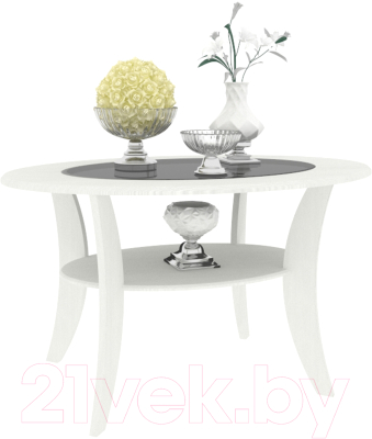 Журнальный столик Кортекс-мебель Лотос-7 (ясень белый)