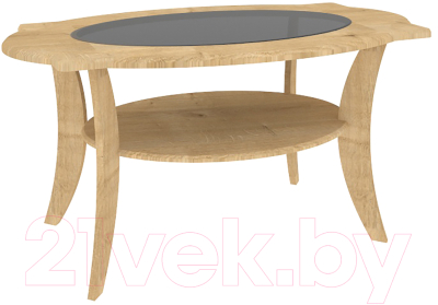 Журнальный столик Кортекс-мебель Лотос-8 (дуб натуральный)