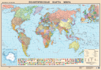 Настенная карта Белкартография Политическая 140х100см (ламинированная) - 