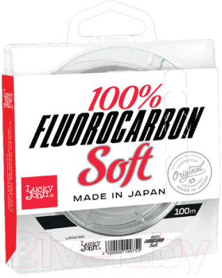 

Леска монофильная Lucky John, Прозрачный, Fluorocarbon Soft 100/016 / LJ4049-016