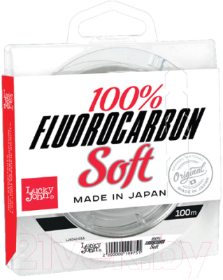 Леска монофильная Lucky John Fluorocarbon Soft 100/018 / LJ4049-018
