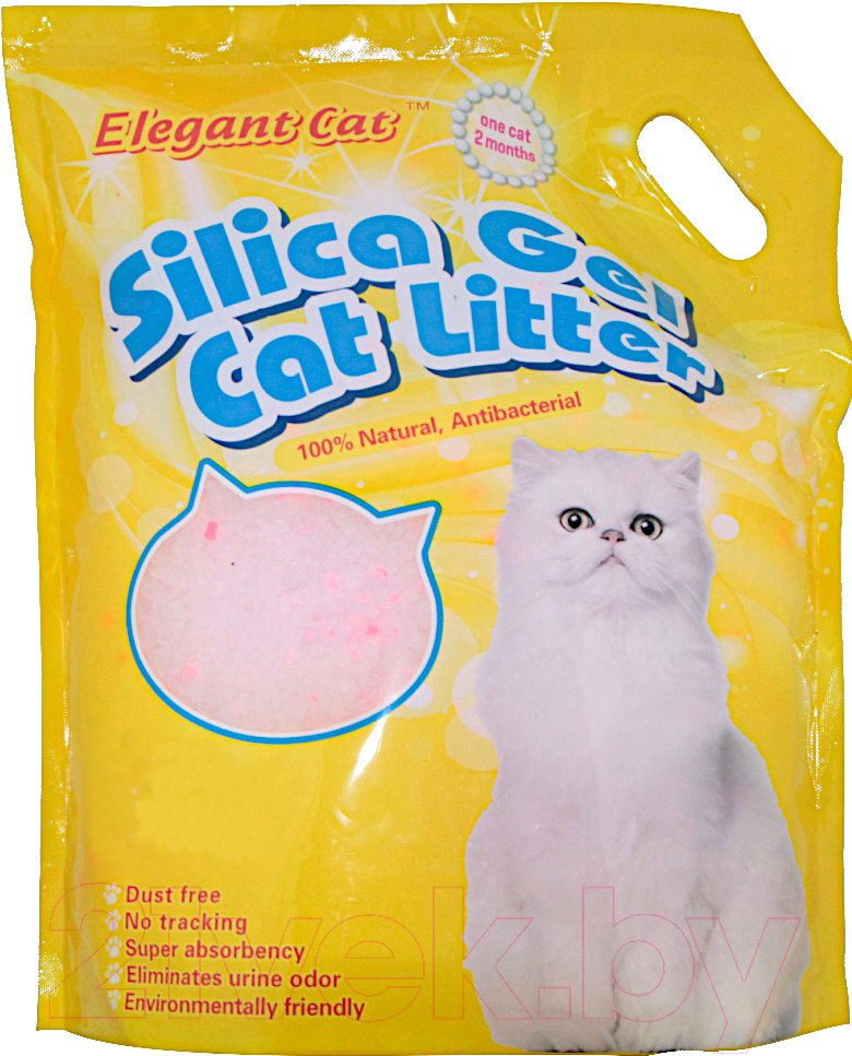 Наполнитель для туалета Elegant Cat Звездный песок (5л/2.1кг, белый)