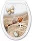 Миниатюра изображения товара Сиденье для унитаза Еврокомфорт Ракушка Бабочка 104-406-00 (жесткое)