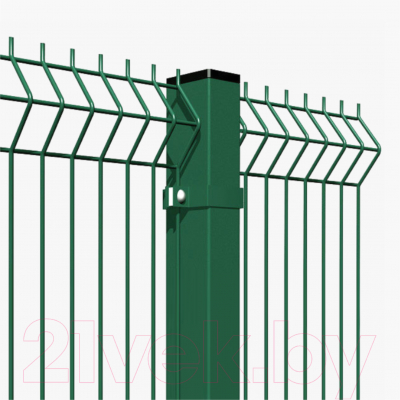 Столб для 3D панелей Lihtar 1.50м 60х40мм Оц+ПП (зеленый)