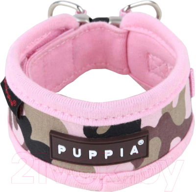 Ошейник Puppia Legend / PAPA-NC1310-PC-S (розовый камуфляж)