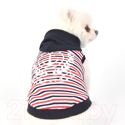 Футболка для животных Puppia Skipper / PAUA-TS1812-NY-L (L, синий)