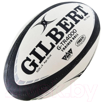 Мяч для регби Gilbert G-TR4000 / 42097804 (размер 4, белый/черный)
