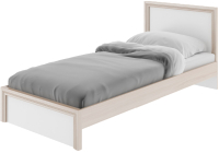 Односпальная кровать Rinner Остин М21 90x200 (ясень шимо светлый/белый поры дерева) - 