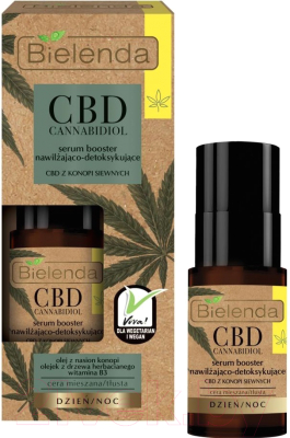 Сыворотка для лица Bielenda CBD Cannabidiol увлажняющая и детоксифицирующая (15мл)