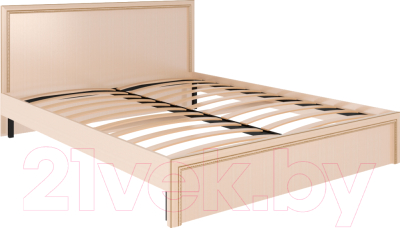 Двуспальная кровать Rinner Беатрис М07 160x200 (дуб млечный)