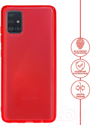 Чехол-накладка Volare Rosso Taura для Galaxy A51 (красный)