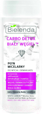 

Мицеллярная вода Bielenda, Carbo Detox белый уголь