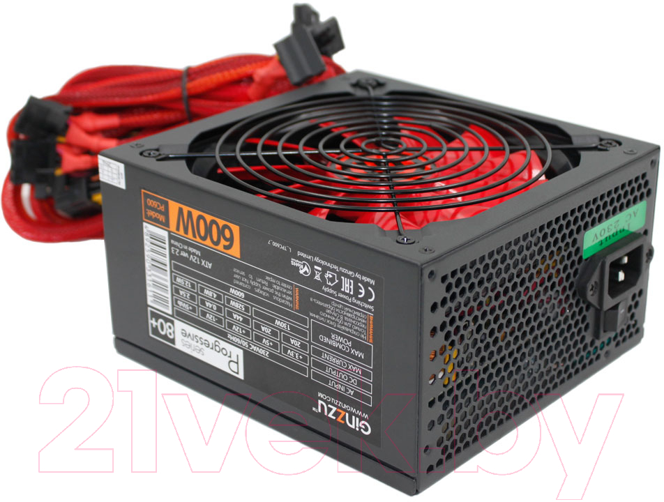 Блок питания для компьютера Ginzzu PC600 600W