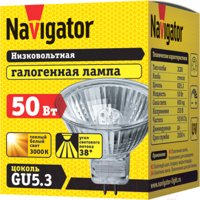 Лампа Navigator 94 206 JCDR 50W G5.3 230V 2000h
