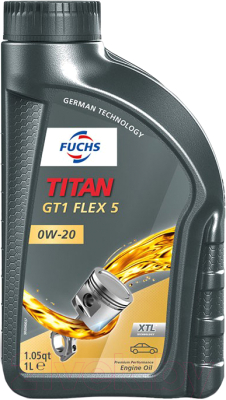 Моторное масло Fuchs Titan GT1 Flex 5 0W20 / 601446481 / 602007742 (1л)