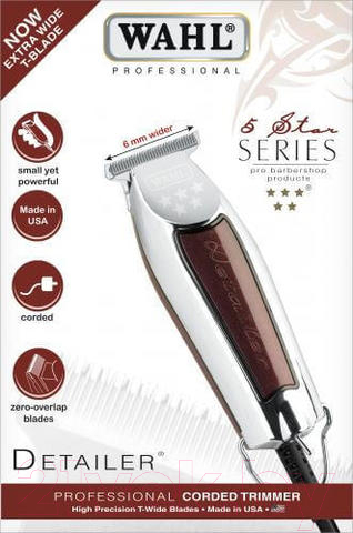 Машинка для стрижки волос Wahl Detailer X-tra Wide 8081-1216H