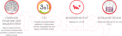 Измельчитель-чоппер Moulinex Soleil DJ360