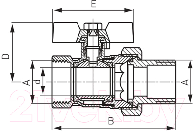 Шаровой кран Ferro KSS2