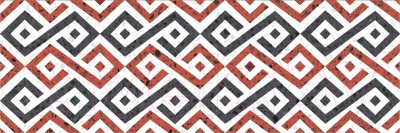 Декоративная плитка Gracia Ceramica Molle Red Decor 01 (300x900)