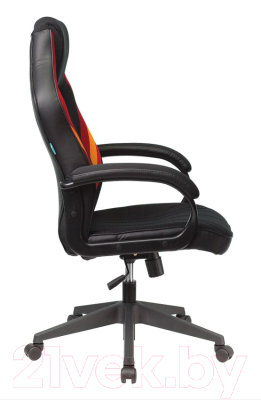 Кресло геймерское Бюрократ Viking-3 (искусственная кожа черный/красный)