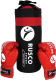 Набор для бокса детский RuscoSport 4oz (черный/красный) - 