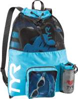 Мешок для экипировки TYR Big Mesh Mummy Backpack / LBMMB3/420 (голубой) - 