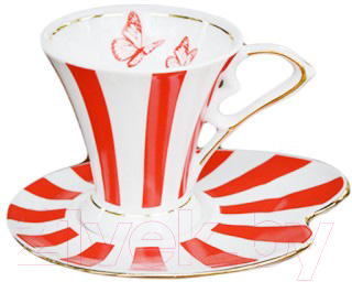 

Чашка с блюдцем Добруш, Юбилейная Полоски / 9С2427Ф34