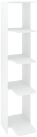 Стеллаж Кортекс-мебель КМ31 угловой (белый) - 
