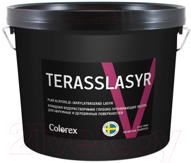 Лазурь для древесины Colorex Terasslasyr V (900мл, бесцветный)