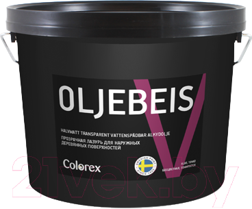 Лазурь для древесины Colorex Oljebeis V (900мл, бесцветный)