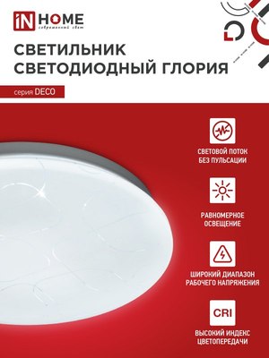 Светильник INhome Deco Глория / 4690612025094