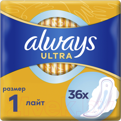 Изображение товара Прокладки гигиенические Always Light Quatro (36шт, ароматизированные)